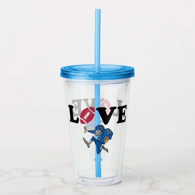 Football Acrylic Tumbler (Front)