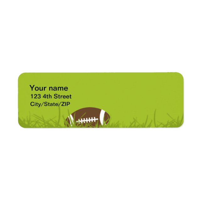 Football address labels (Front)