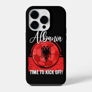 Football Albania Flag, Soccer Vintage iPhone 14 Pro Case