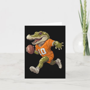 Football Alligator Tee Apparel Sport Design Footba Card