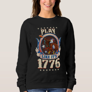 Football American Eagle 4th Of July Boys Men Ameri Sweatshirt
