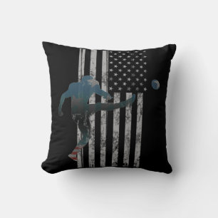 Football American Flag USA Team Gift Kicker Cushion