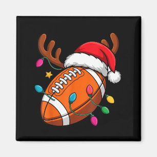Football American Reindeer Horns Christmas Xmas Ba Magnet