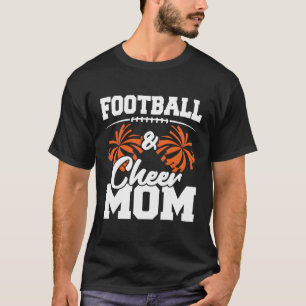 Football And Cheer Mum High School Sports Cheerlea T-Shirt