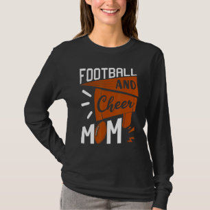Football And Cheer Mum Mother's Day T-Shirt