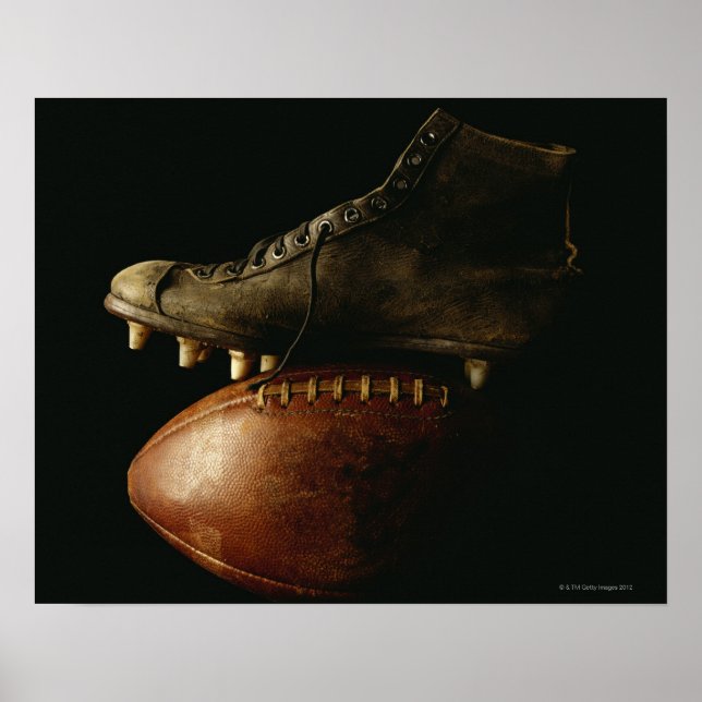 Football and Cleat Poster (Front)