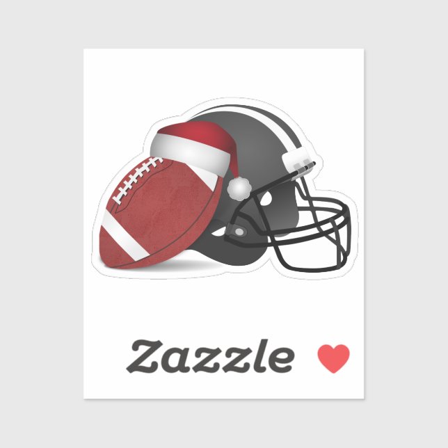 Football and Football Helmet Christmas (Sheet)