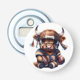 Football And Highland Cows Bottle Opener