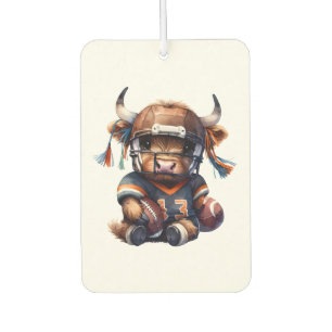 Football And Highland Cows Car Air Freshener