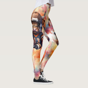 Football And Highland Cows Leggings
