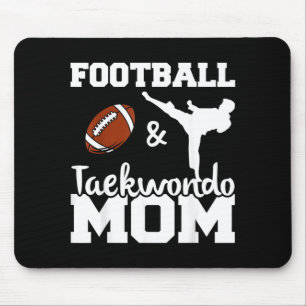 Football and Taekwondo Mum Football Player Mouse Pad