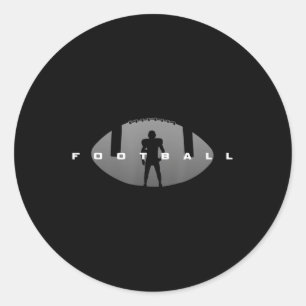 Football Apparel Football Classic Round Sticker