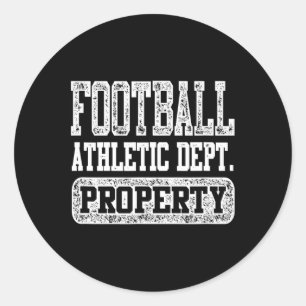 Football Athletic Dept.  Classic Round Sticker