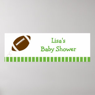 Football Baby Boy Personalised Banner Sign