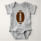 FOOTBALL BABY Grey | Front Football Graphic
