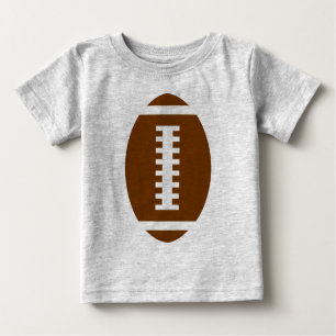 FOOTBALL BABY Grey   Front Football Graphic Baby T-Shirt