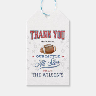 Football Baby Shower, Baby Shower, SPORTS Gift Tags