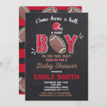 Football Baby Shower Invitation Sport Baby Shower<br><div class="desc">Football Baby Shower Invitation. 
Design are all © PIXELPERFECTIONPARTYLTD</div>