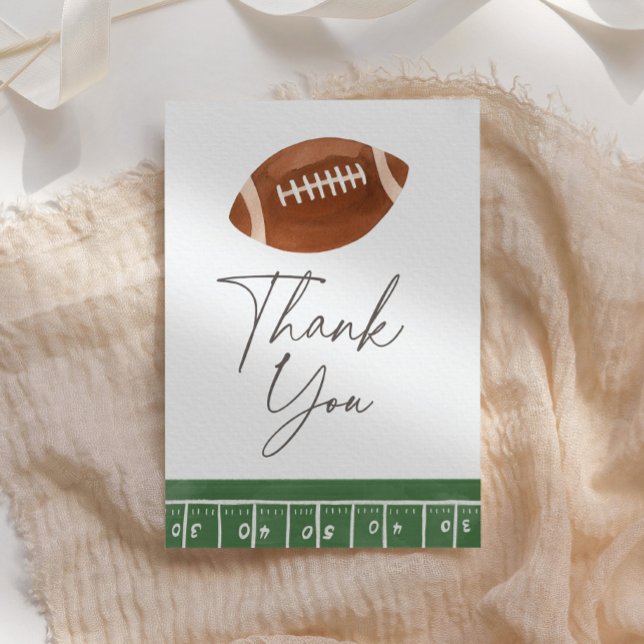 Football Baby Shower Thank You Card (Creator Uploaded)