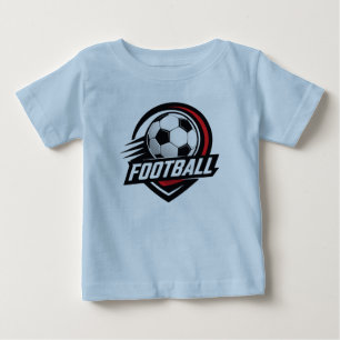 Football Baby T-Shirt Cute Little Soccer Star Tee