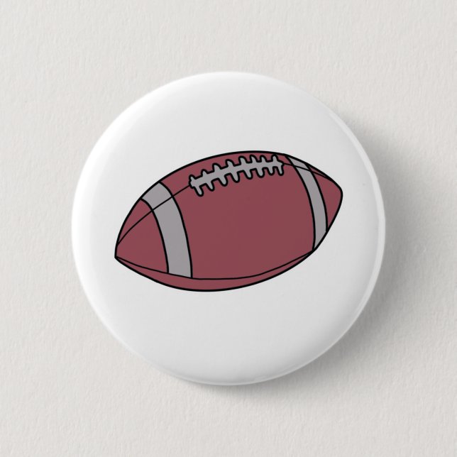 Football Ball 6 Cm Round Badge (Front)