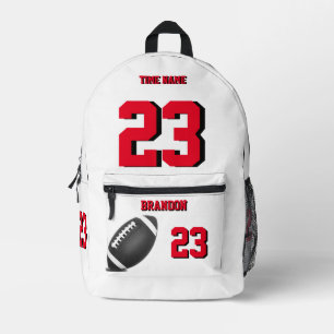 Football ball backpack high school Wrb