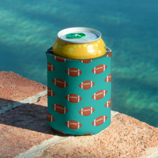 Football Ball Pattern Can Cooler