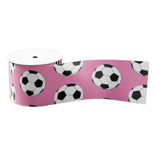 Football Ball Trendy Soccer fashion /Sports fans Grosgrain Ribbon