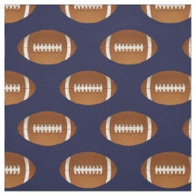 football balls on blue, pattern fabric