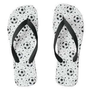 Football balls pattern thongs