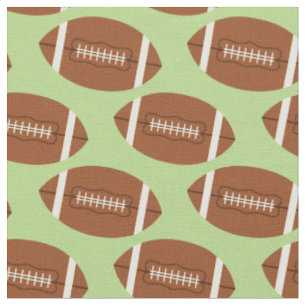 Football Balls Sports Pale Green Fabric