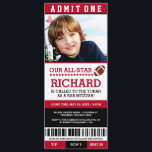 Football Bar Mitzvah Invites<br><div class="desc">Football themed bar mitzvah invites are cool and fun!  They look like a sports ticket to celebrate the event of the season.</div>
