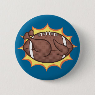 Football Barbecue 6 Cm Round Badge