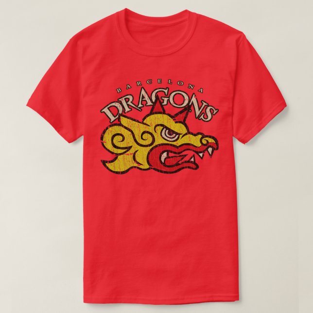 Football Barcelona Dragons 1991  T-Shirt (Design Front)