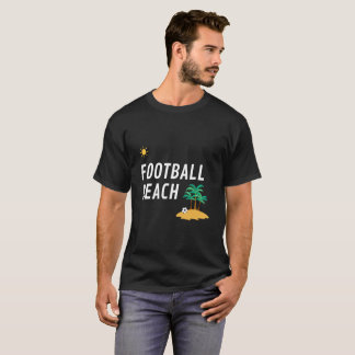 Football beach at sunset T-Shirt