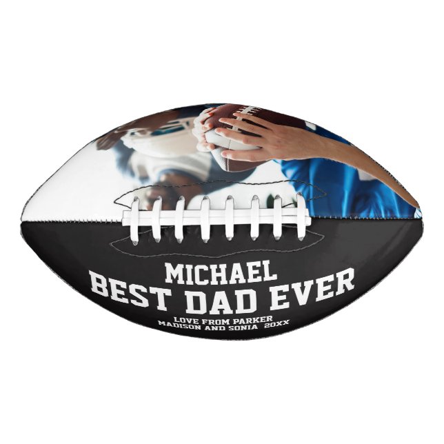 Football Best Dad Ever Sports Happy Fathers Day (Front)