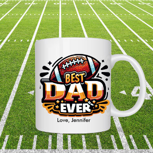 Football Best Dad Father's Day Personalised Coffee Mug