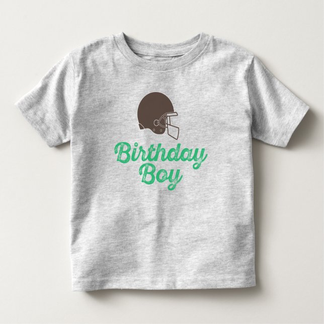 Football Birthday Boy Shirt (Front)
