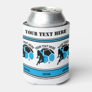 Football Birthday Gift, Football Women Girl Player Can Cooler