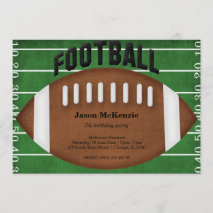 Football Birthday Invitation