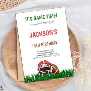 Football Birthday Invitation