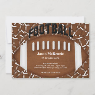 Football Birthday Invitation