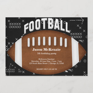 Football Birthday Invitation