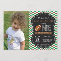 Football Birthday Invitation 1st Birthday Party
