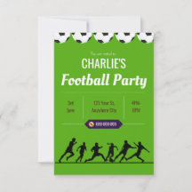 Football Birthday Invitation - Editable