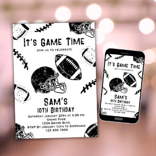Football Birthday invitation Football Party