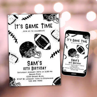 Football Birthday invitation Football Party