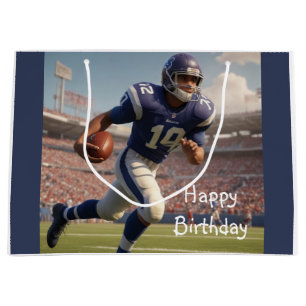 Football Birthday Large Gift Bag