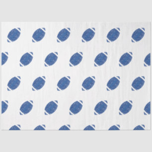 Football Birthday Party Blue White  Tissue Paper