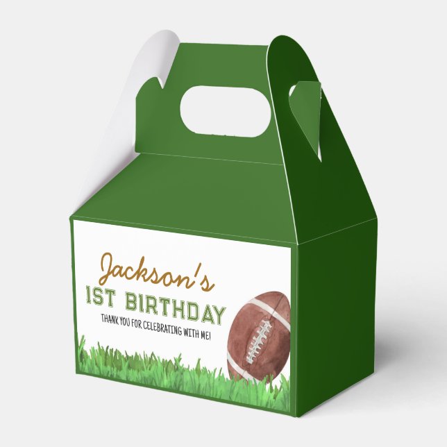 Football Birthday Party Favour Box (Front Side)